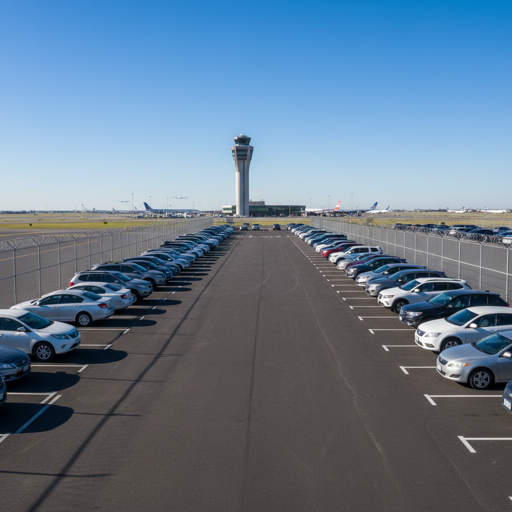Parking exterior vigilado