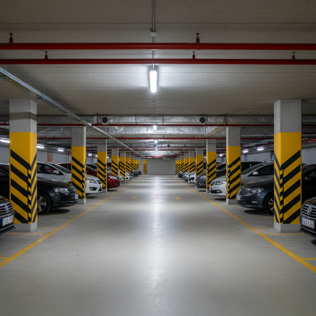 Parking subterráneo bajo cubierta